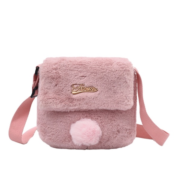 SmallAnd Sweet Wind Plush Bunny Tail Pompon Pure Color - Picture 5 of 6